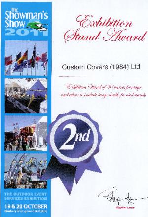 Showman's Show 2011 Exhibition stand award